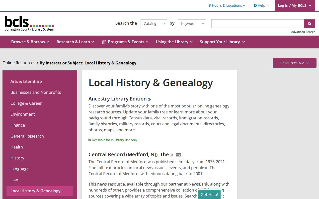 Mount Laurel city directory local-history resources at Burlington County Library