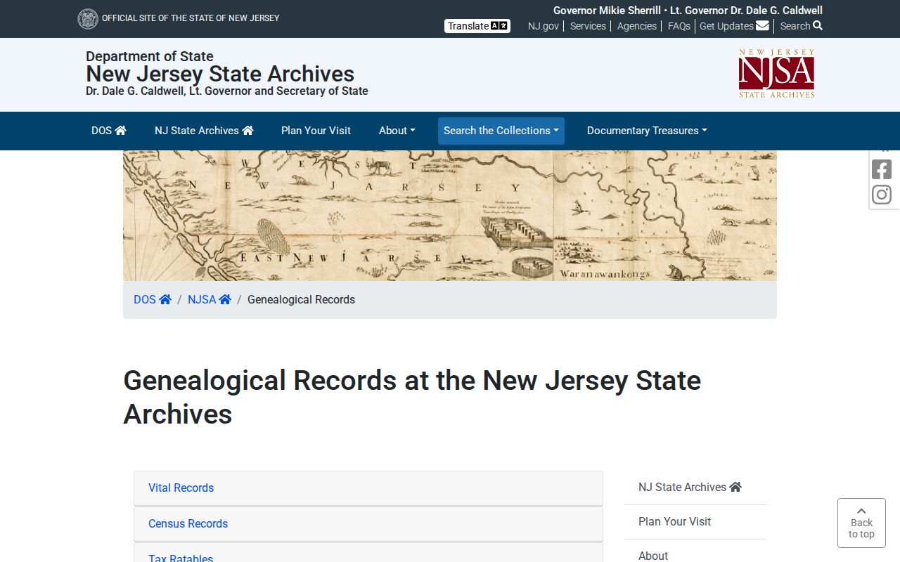 Mount Laurel residents directory New Jersey State Archives collections search