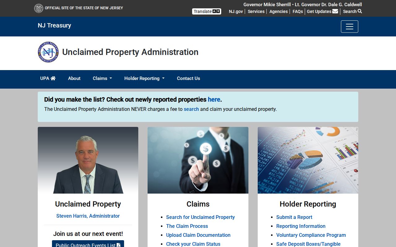 Mount Laurel residents directory New Jersey unclaimed property name search