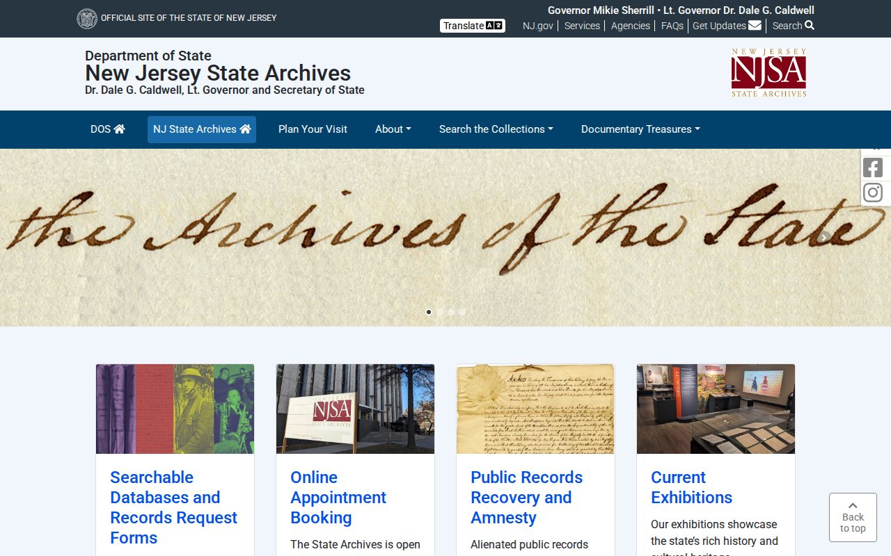 Mount Laurel previous residents research at the New Jersey State Archives